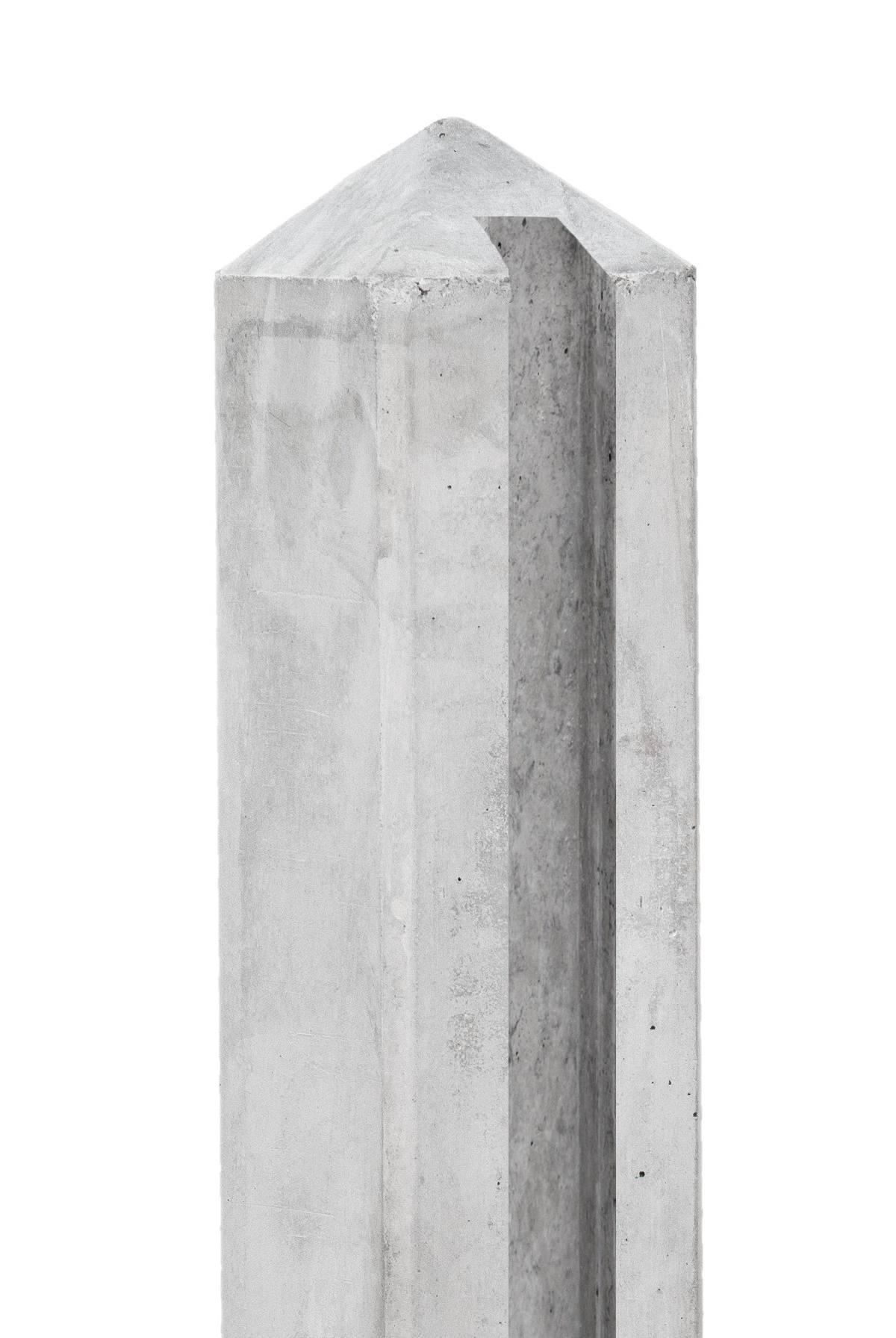 Berton©-sleufpaal Dinkel wit/grijs 115 x 115 x 278 cm tussenmodel