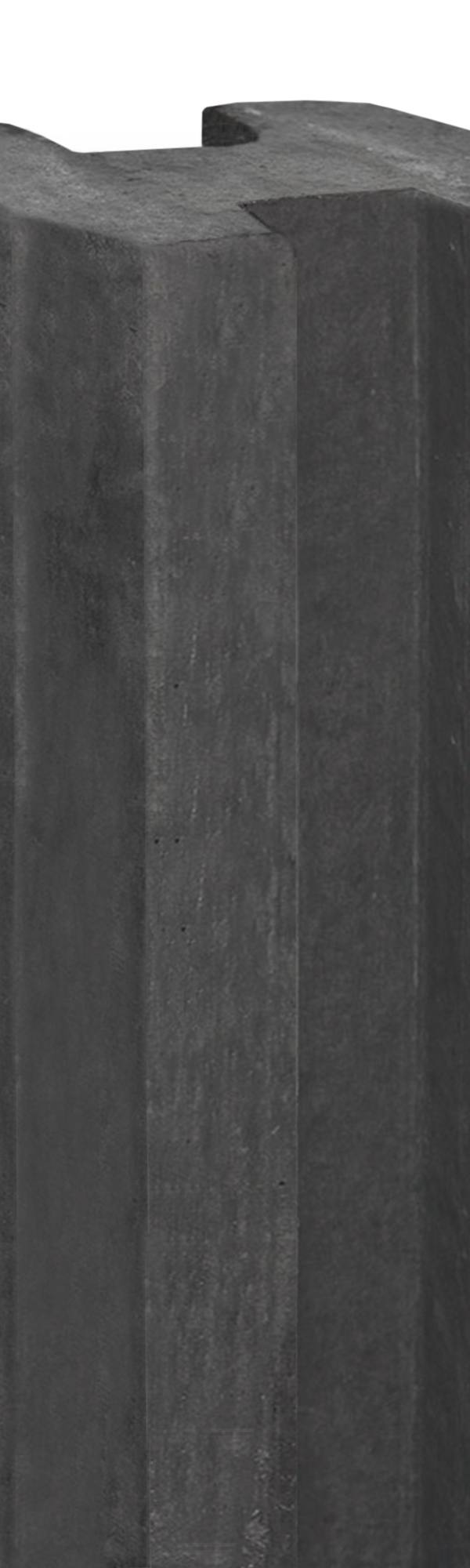 Berton©-sleufpaal Reest antraciet 115 x 115 x 246 cm tussenmodel