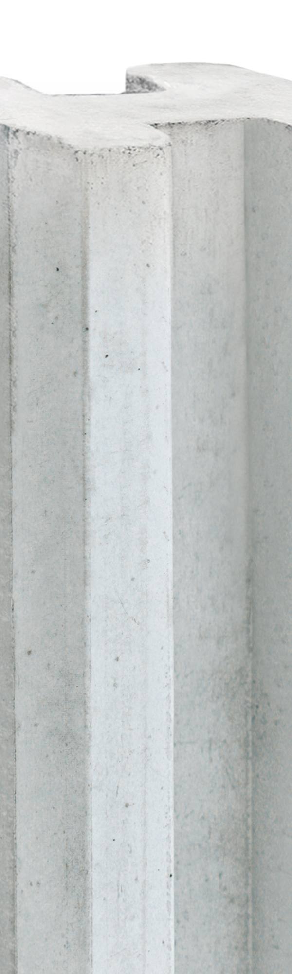 Berton©-sleufpaal Reest wit/grijs 115 x 115 x 280 cm tussenmodel
