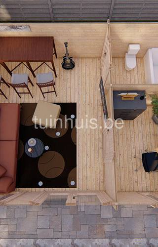 Tuinkantoor 6x4,5m | helemaal compleet | pakket korting — 4