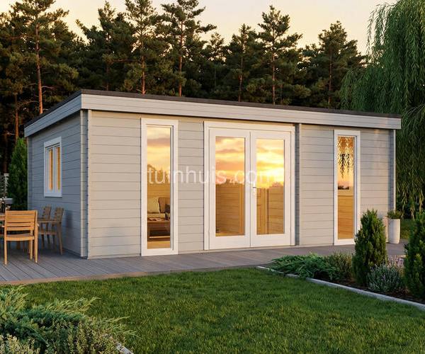 Tuinkantoor 6x4,5m | helemaal compleet | pakket korting