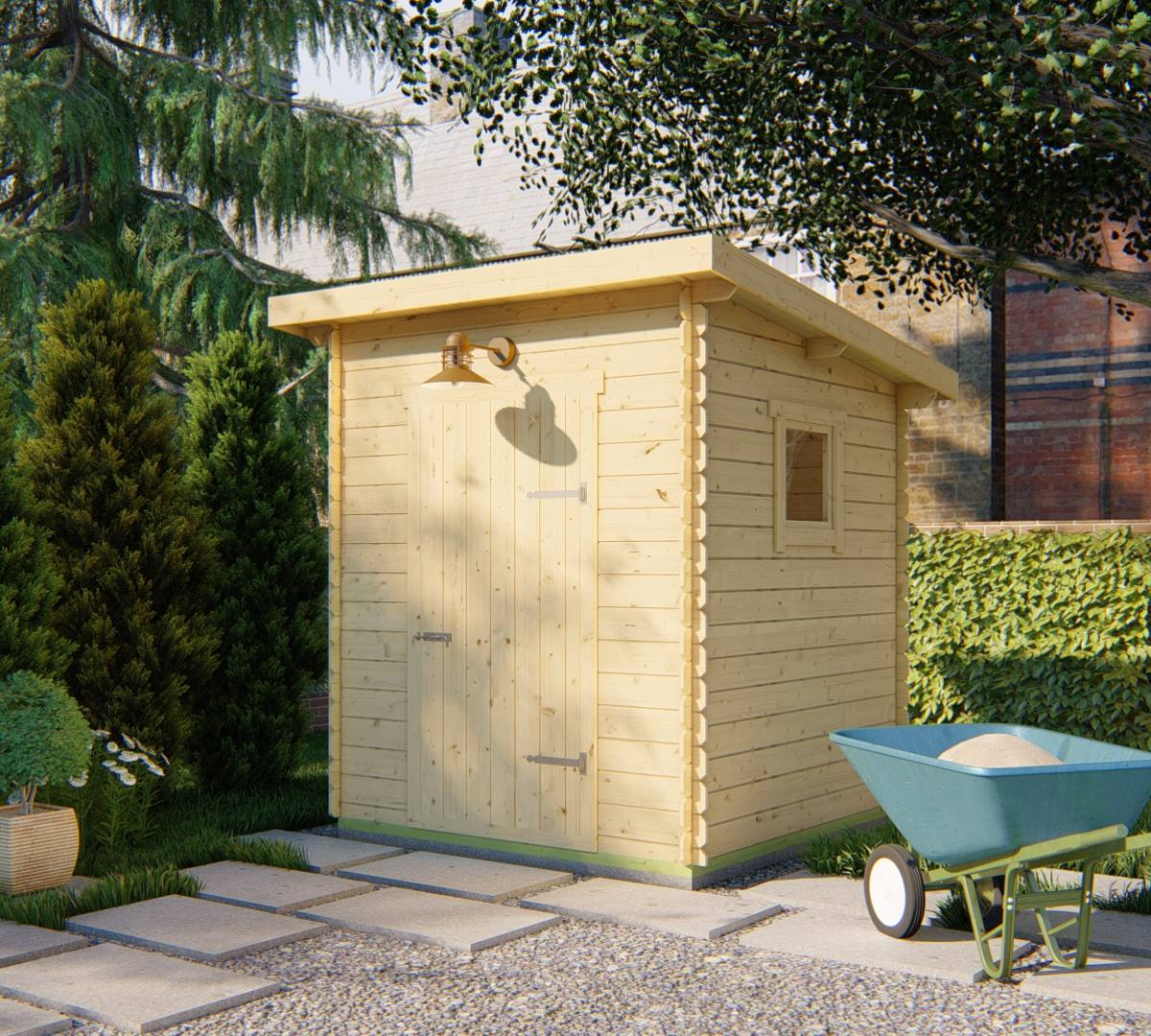 Blokhut - Tuinhuis Eigo | 19 mm | vuren onbehandeld