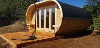 Camping Oval | 28/42 mm | Thermowood | 405x400 cm — 2