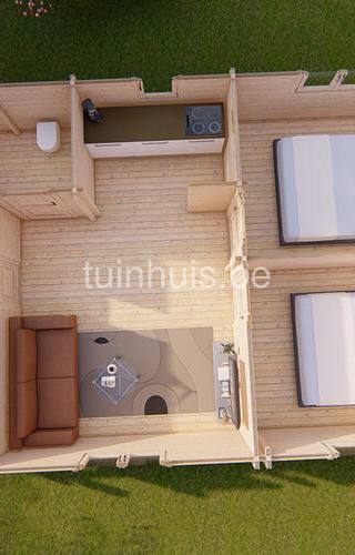 Chalet Almeria 68mm 6x8,8m 47m2 — afbeelding 5