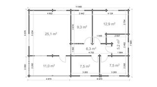 Chalet Roosendaal 7,92x11,84 68mm — 4