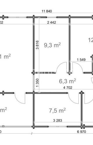 Chalet Roosendaal 7,92x11,84 68mm — 4