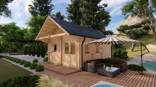 Chalet Stadskanaal 4,5x6m (27m2) 68mm — 2