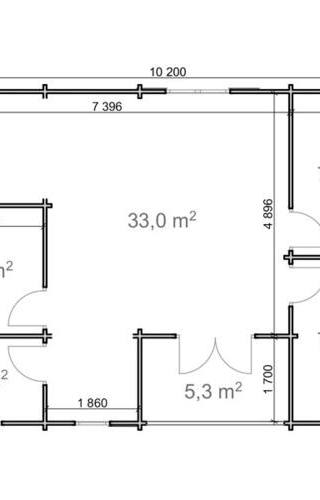 Chalet Wassenaar 70m2 7x10m 68mm — 4