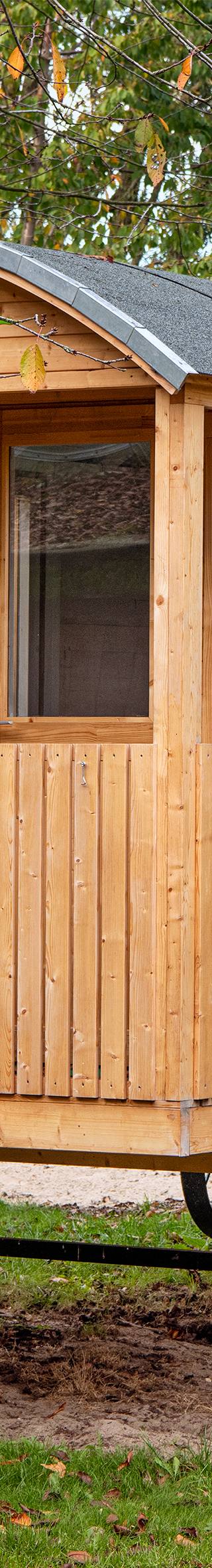 Circuswagen Kathy | 19mm | vuren onbehandeld | 500 x 240 cm | excl. onderstel — afbeelding 2