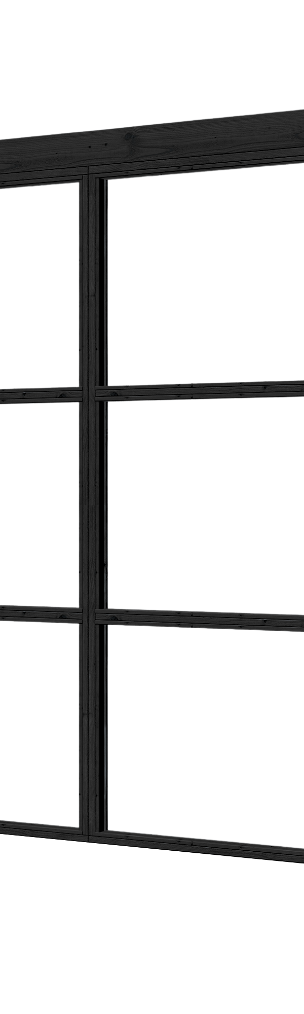 Complete set steellook glaswand zwart 330,4 x 224 cm