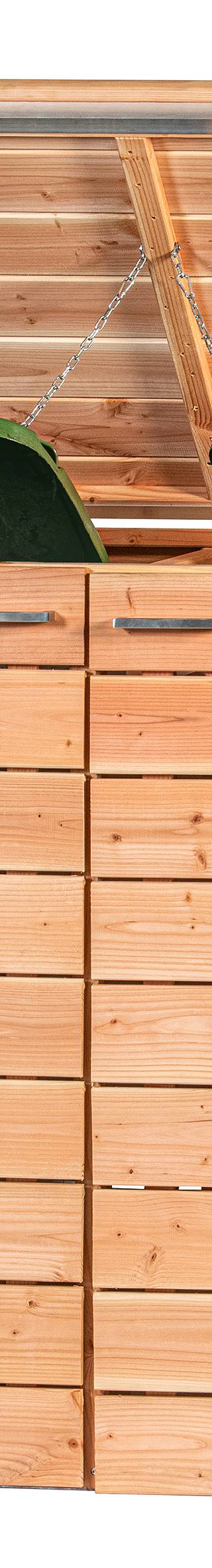 Containerberging onbehandeld douglas Dubbel B150xD86xH118 cm — 1