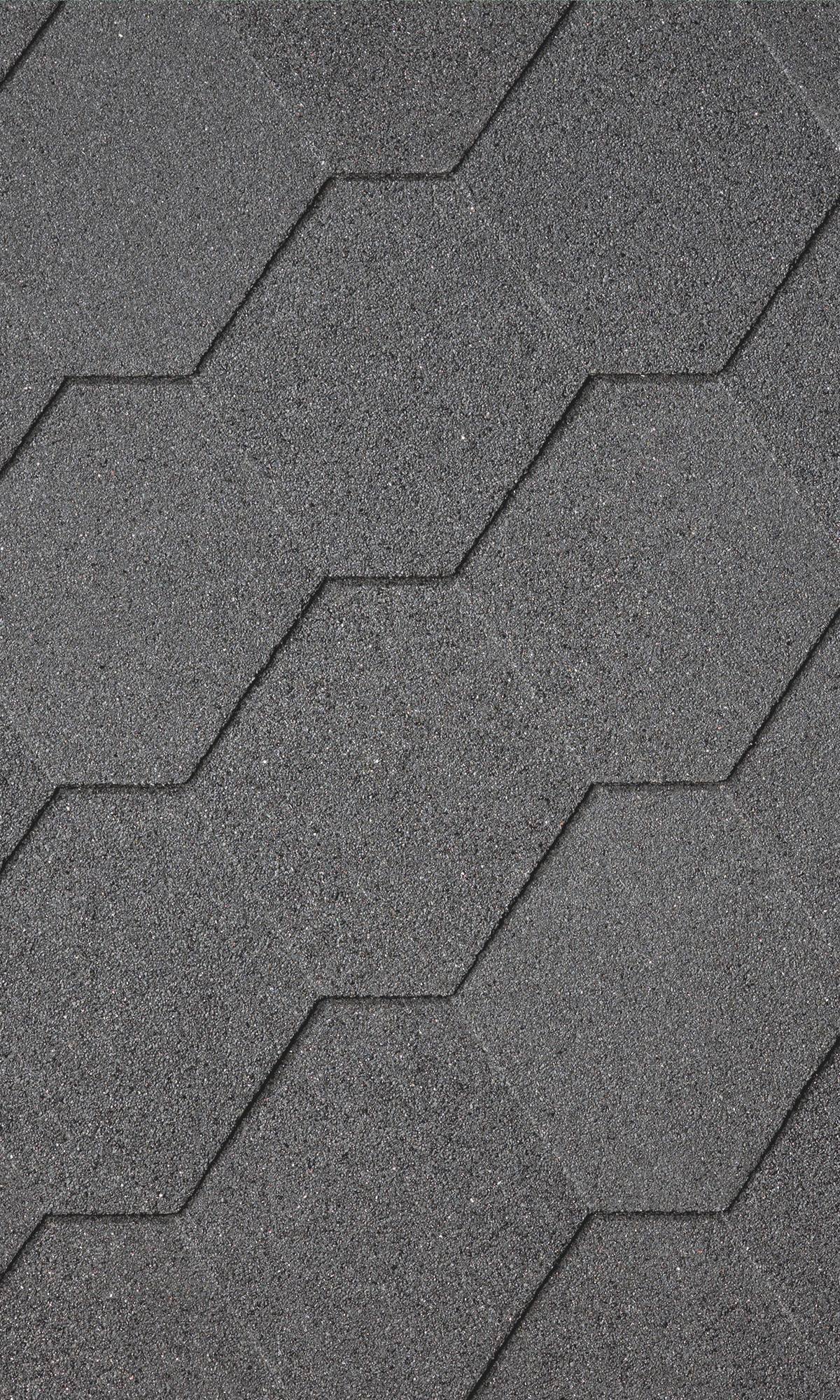 Dakshingles hexagonaal zwart - pak 3 m²