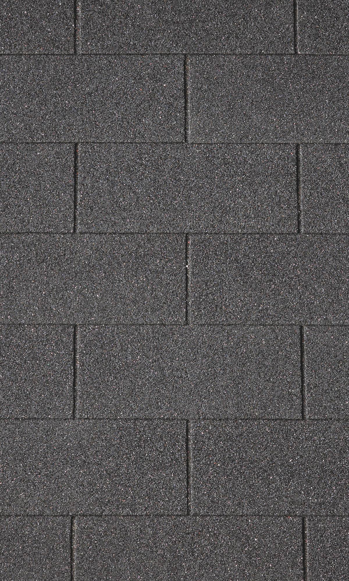 Dakshingles recht zwart - pak 3 m²