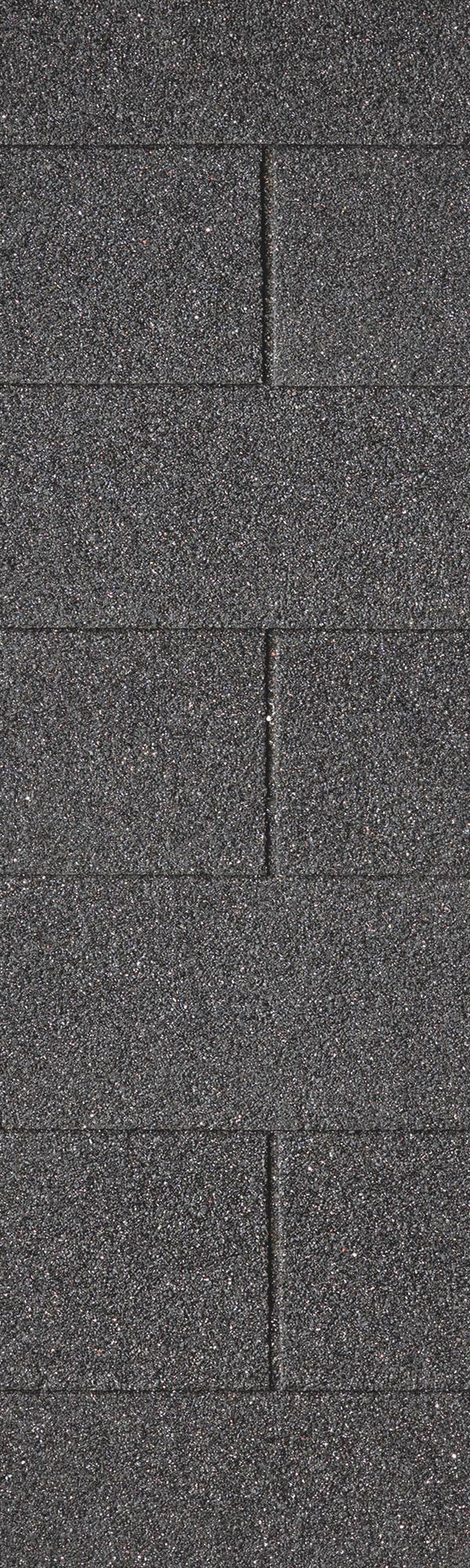 Dakshingles recht zwart - pak 3 m²