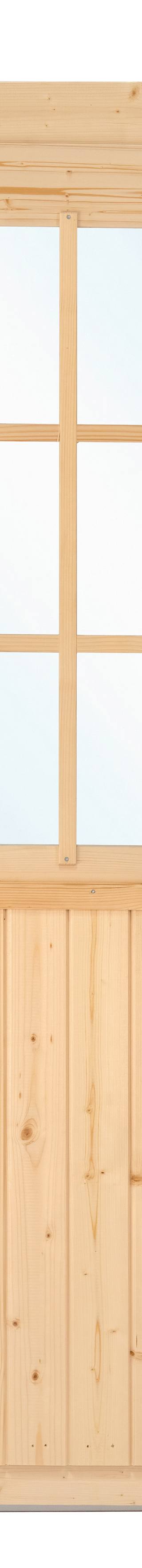 Deur enkel met raam D6 LS vuren 90,5 x 196 cm — 2