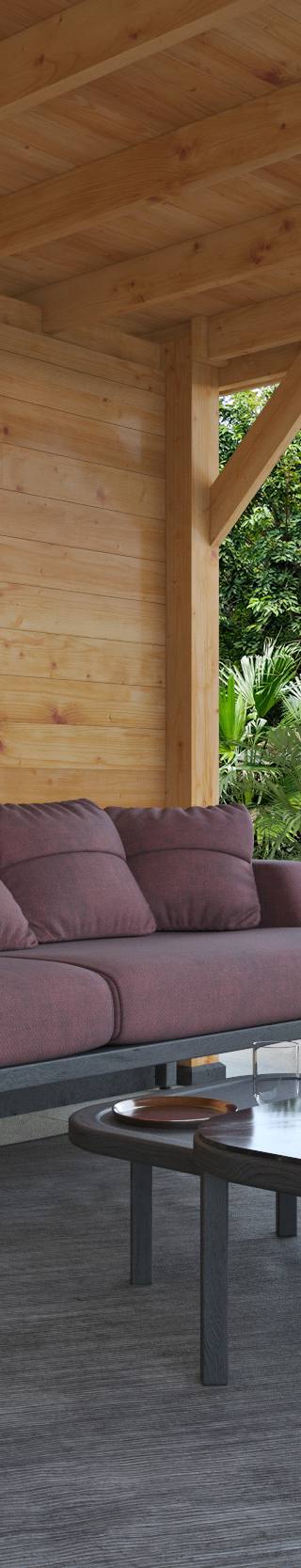 DHZ Plat dak Holten geschaafd douglas 300 x 300+390 cm — afbeelding 4