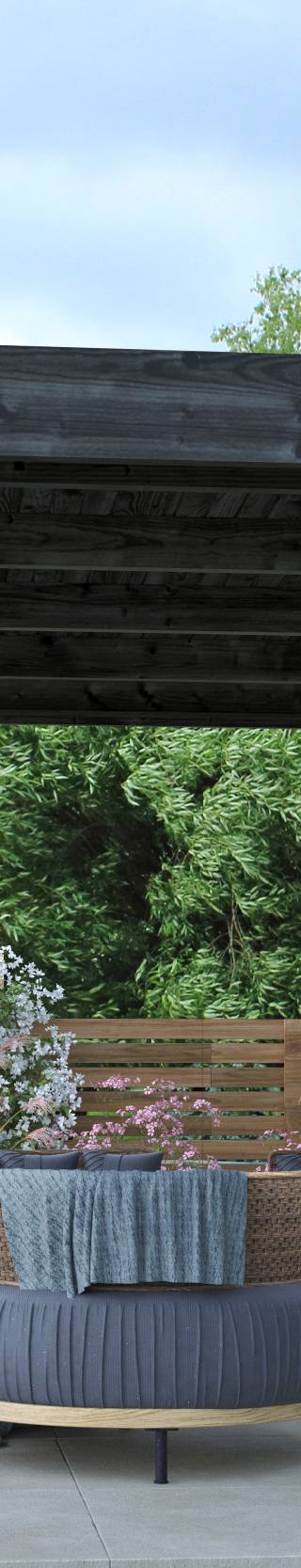 DHZ Rijssen Douglas 400 x 400 cm zwart geïmpregneerd — afbeelding 3