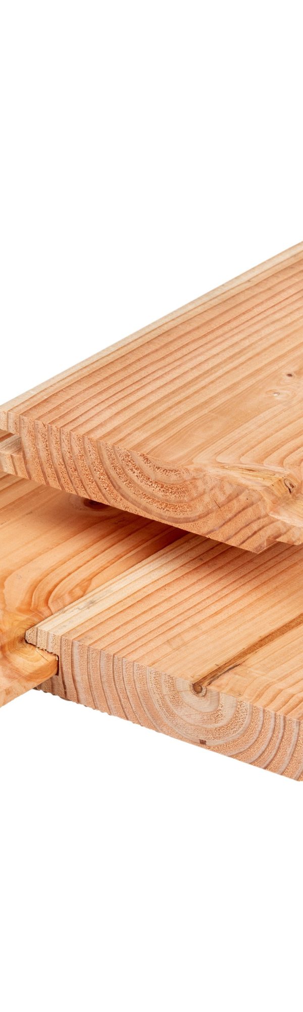 Douglas blokhutprofiel 2,8 x 19,5 x 300 cm, gedroogd, geschaafd