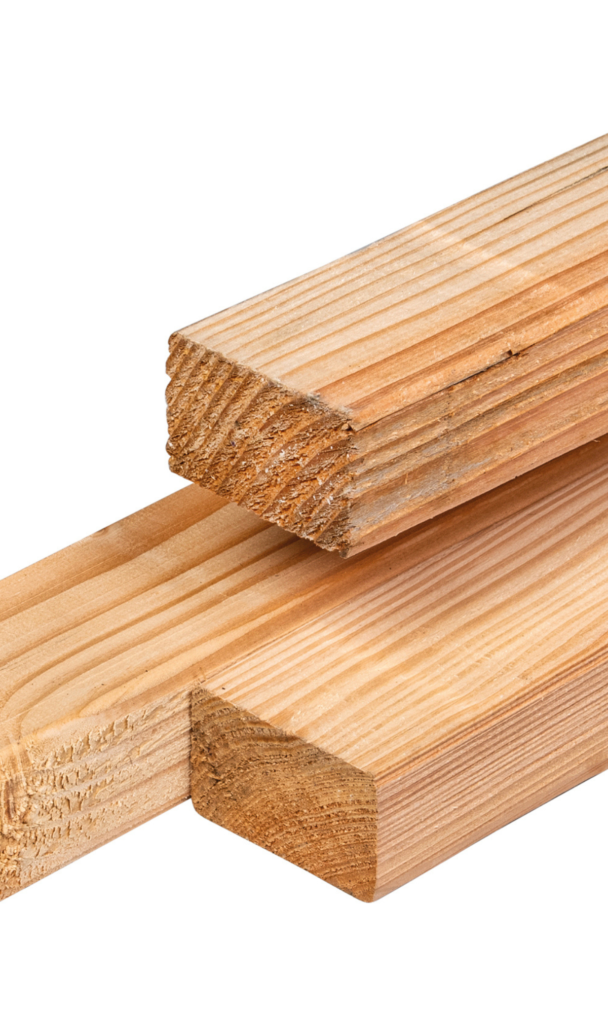 Douglas regel 4,0 x 6,0 x 250 cm, gedroogd, geschaafd, 4 ronde hoeken