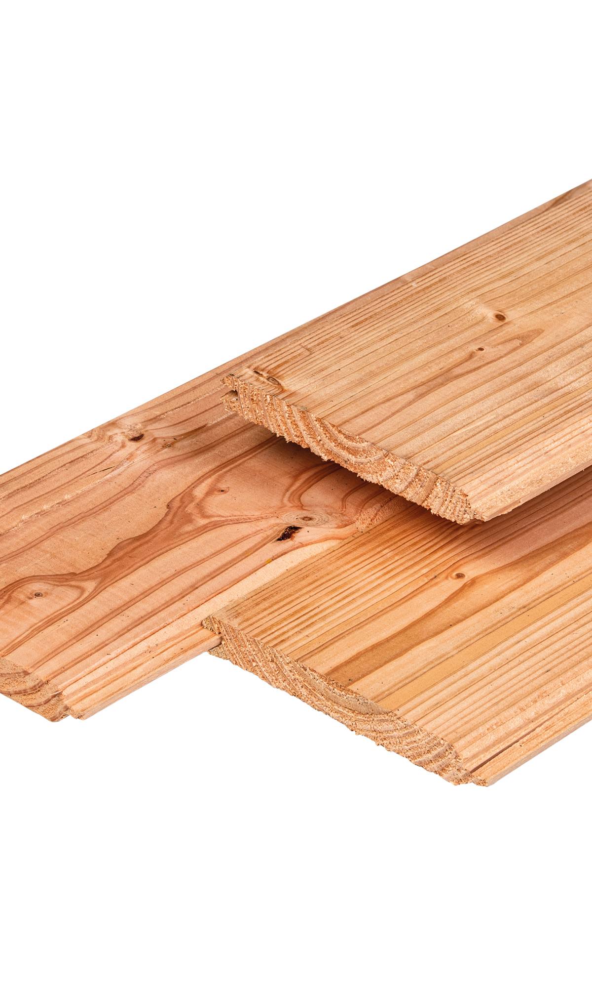 Douglas t&g-profiel 1,8 x 14,5 x 300 cm, gedroogd, geschaafd, 2 zijden vellingkant
