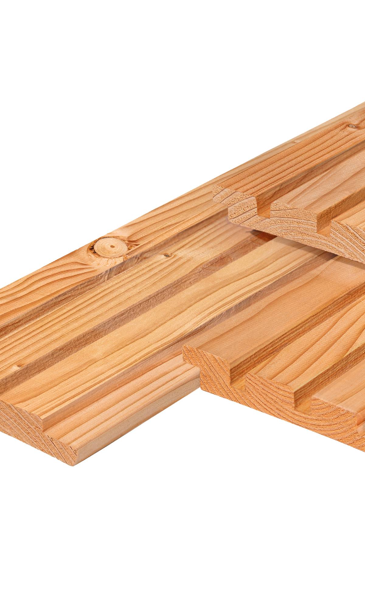 Douglas triple profiel 1,9 x 13,0 x 240 cm, gedroogd, geschaafd