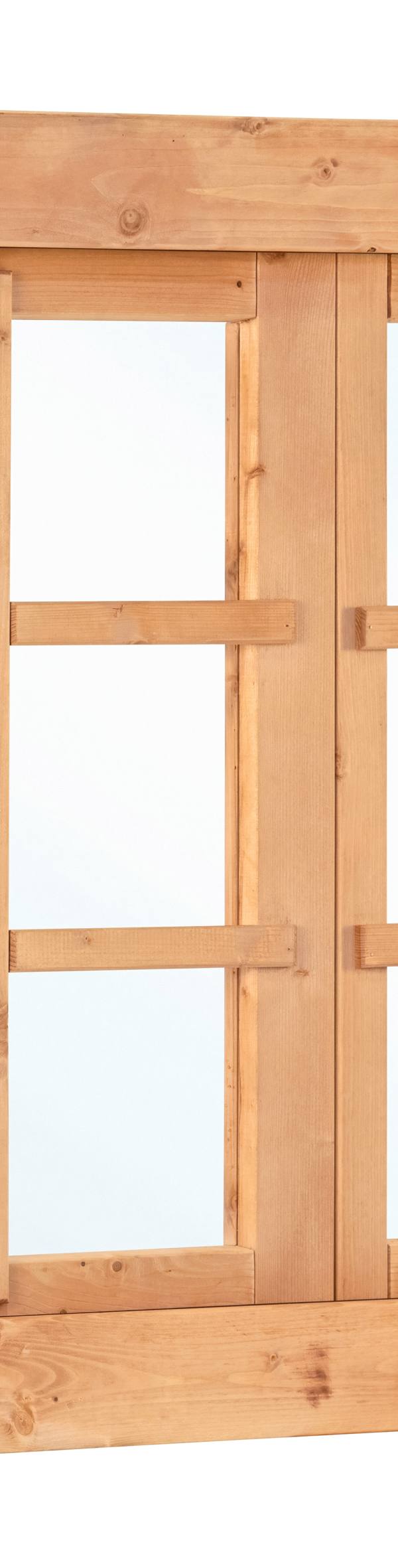 Douglas uitzetraam 6-ruits dubbel B1252xH900mm buitenmaat (rvs beslagset)