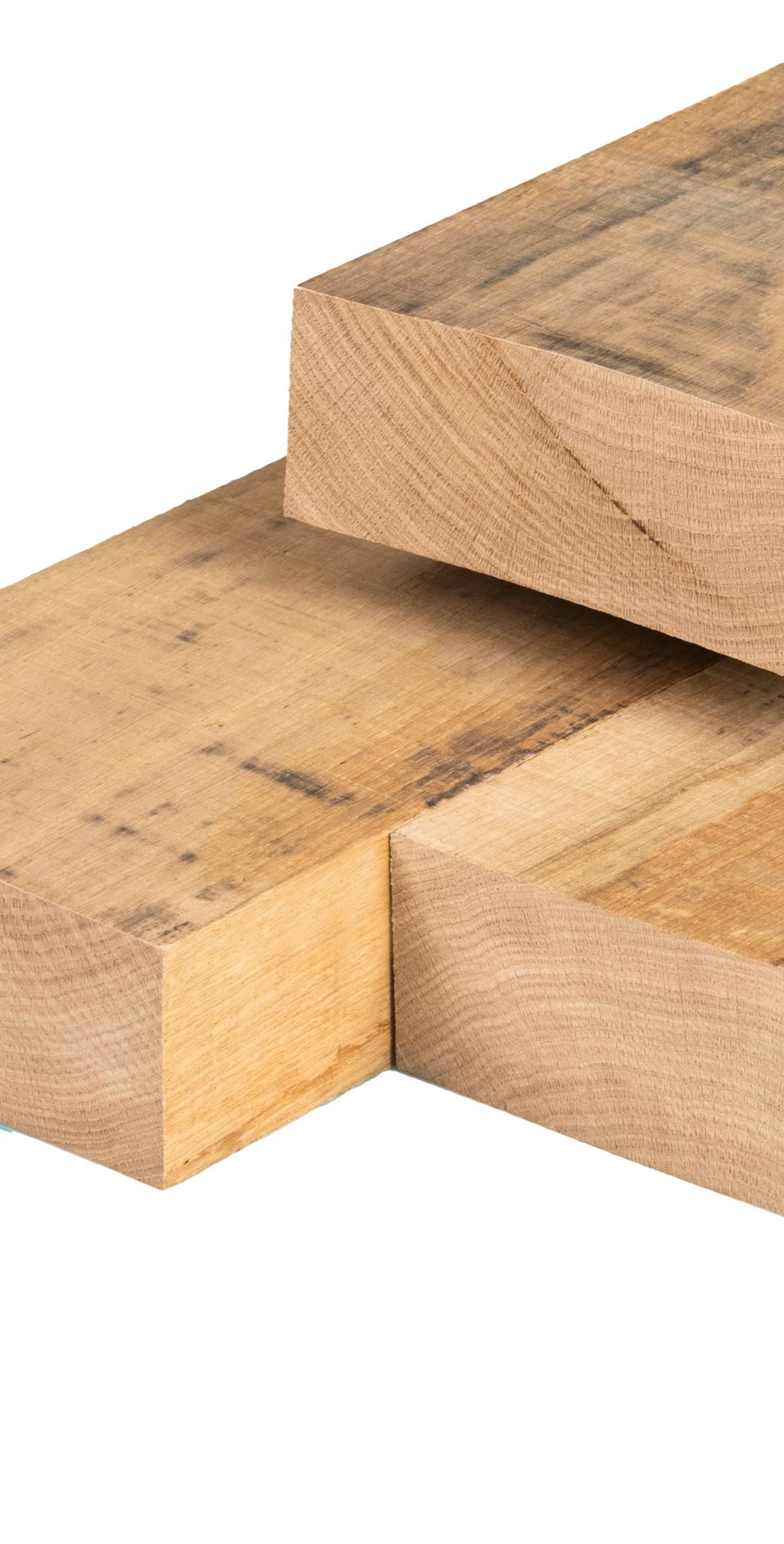 Eiken ligger 7,0 x 15,0 x 300 cm, vers, fijnbezaagd, scherpkantig