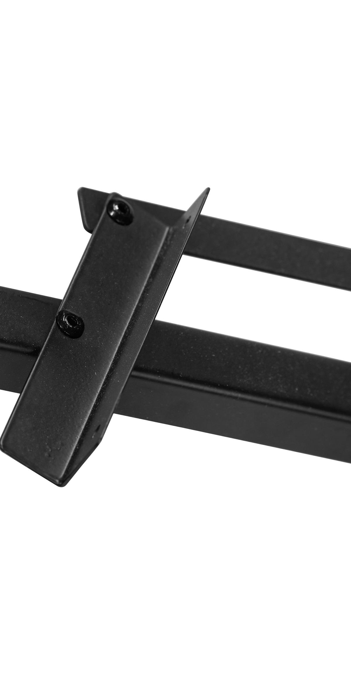 Flex Fence zwart gepoedercoat zelfbouwpakket lengte 96 cm