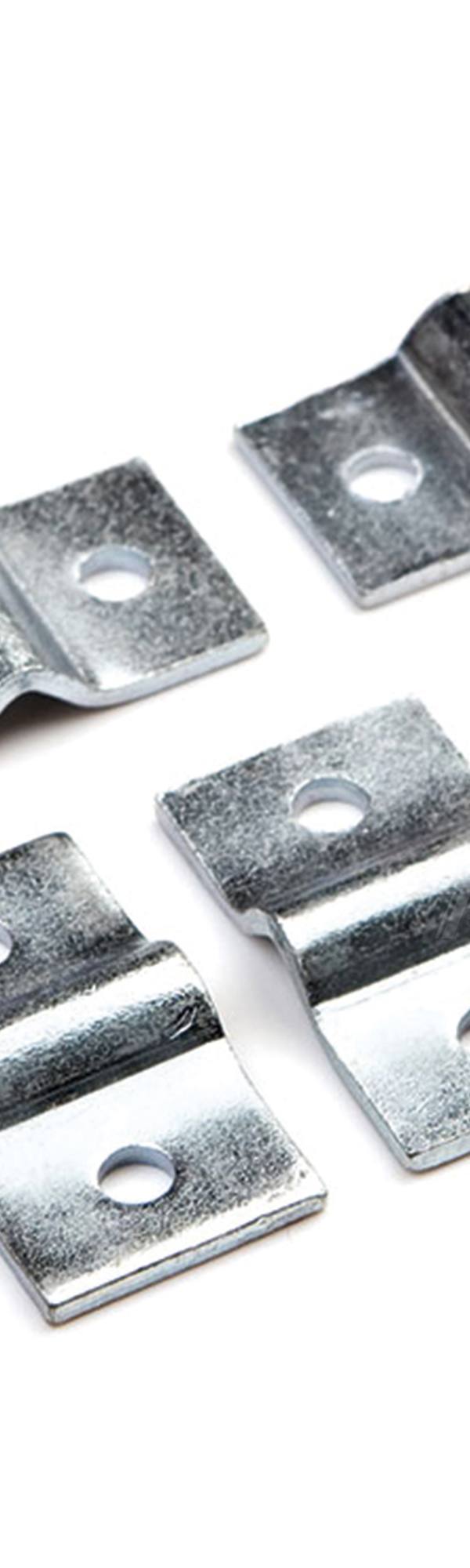 Gaasbevestiging gegalvaniseerd set voor 4 stuks excl. schroeven