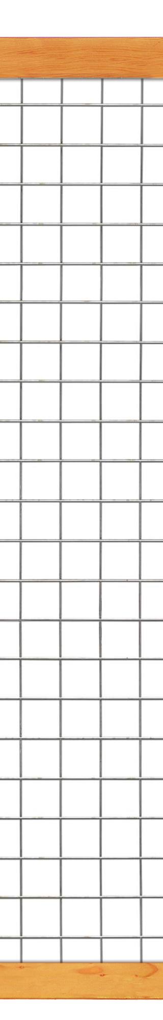 Gaaselement vuurverzinkt maaswijdte 7,5 x 7,5 cm met robuust kader Red Class Wood 4,5 x 7,0 cm H180 x B180 cm — 1