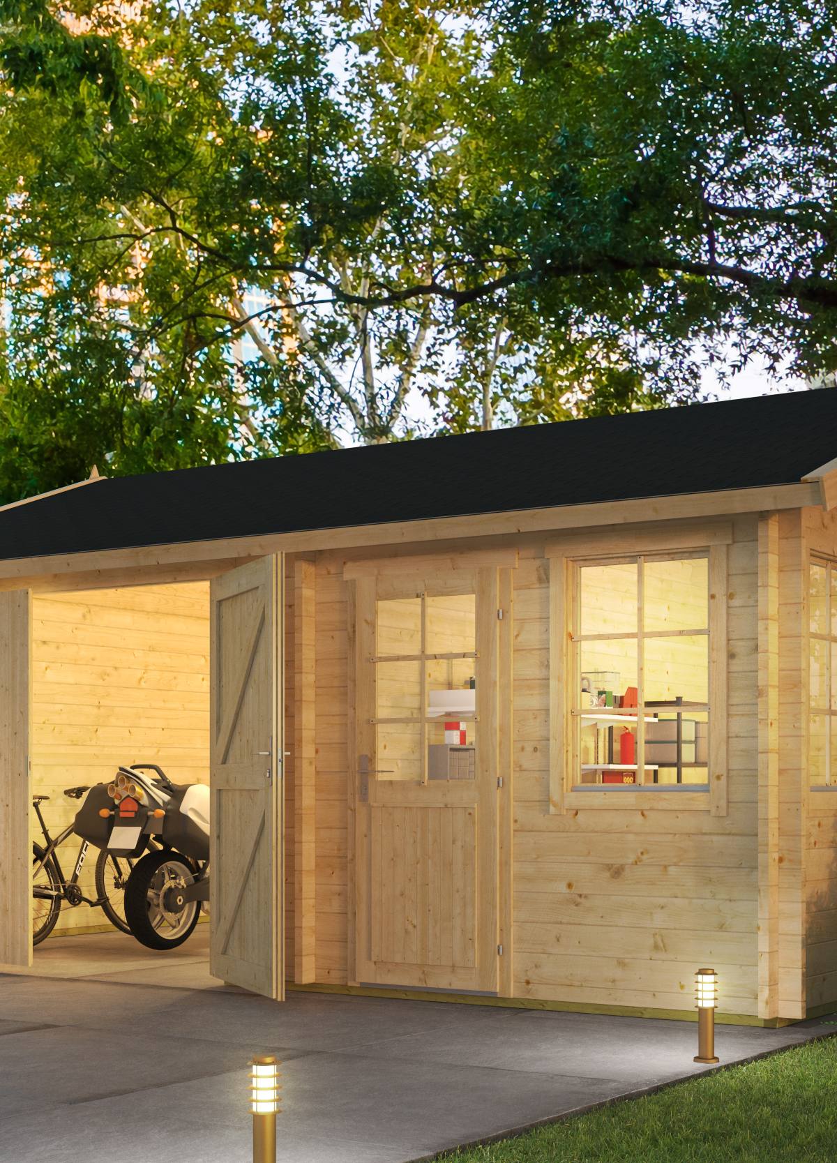 Garage Moa | 44 mm | vuren onbehandeld