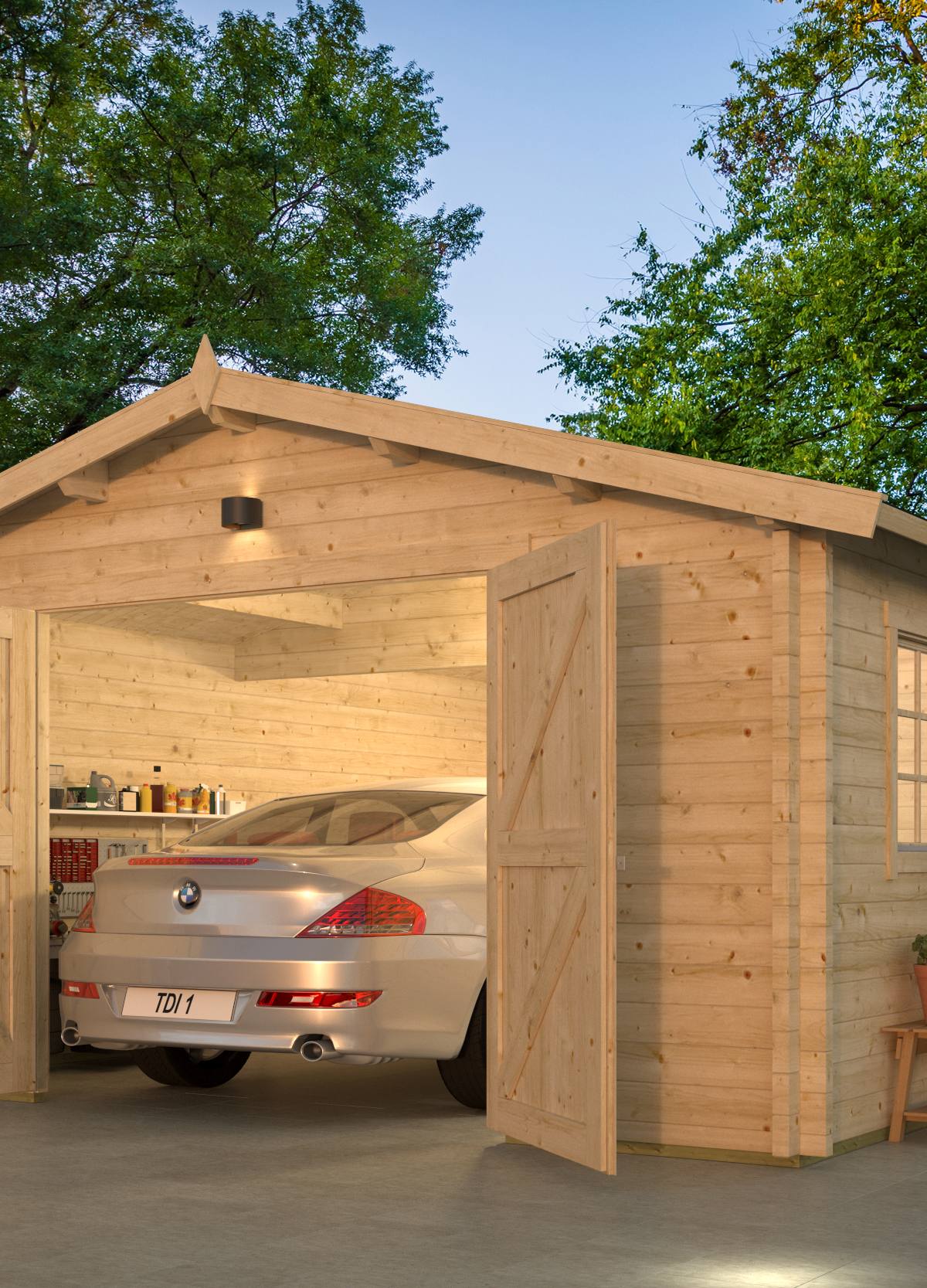 Garage Rydell | 58 mm | vuren onbehandeld