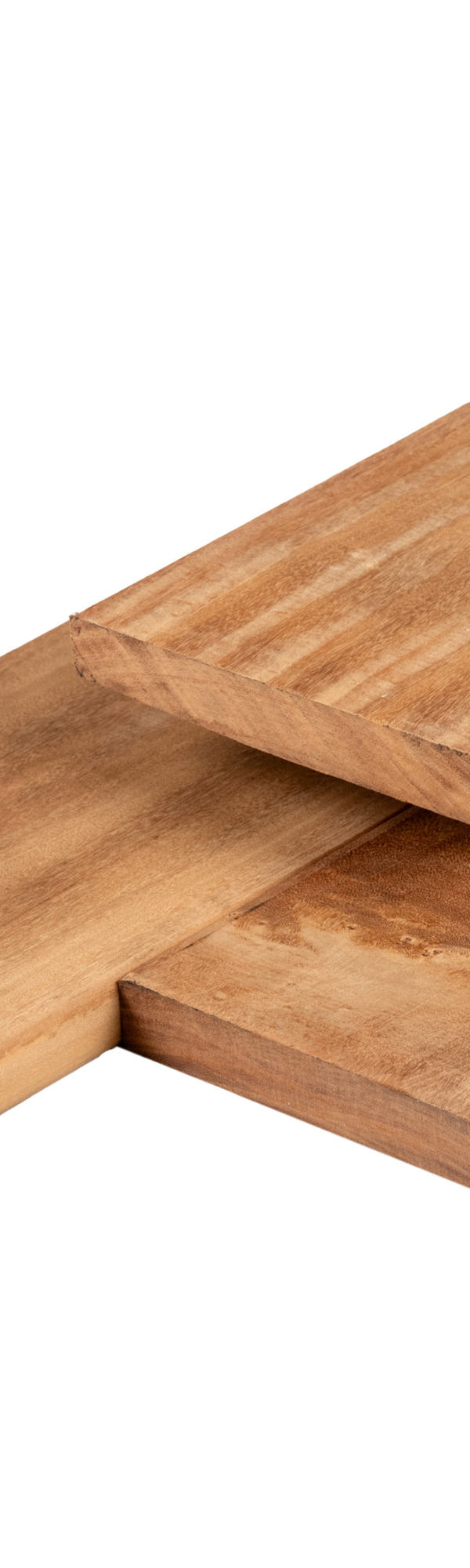 Garapa hardhout vlonderplank 2,1 x 14,5 x 90 cm kunstmatig gedroogd, geschaafd, FAS