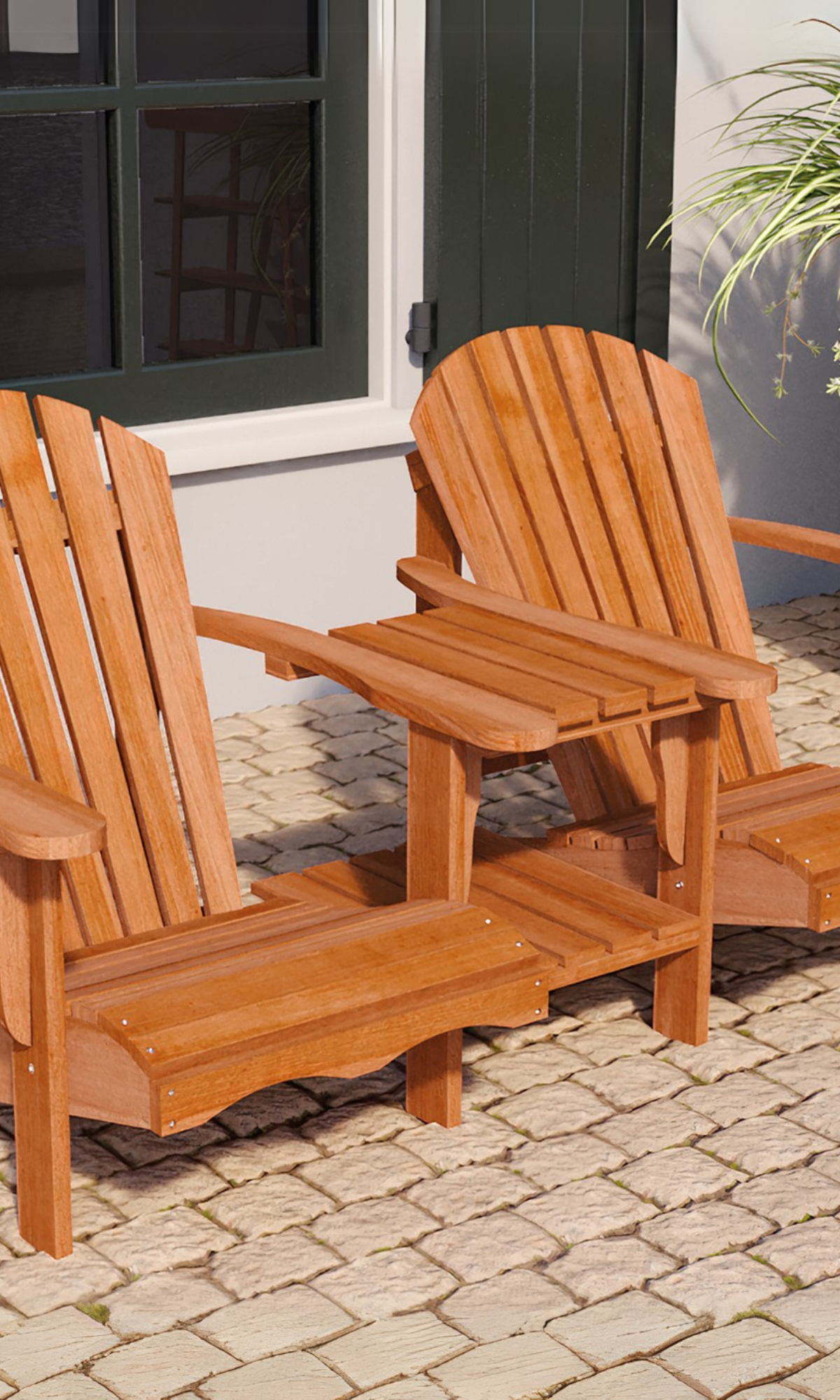 Hardhouten loveseat Relax