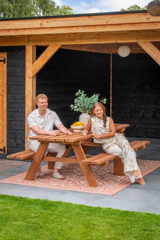 Hardhouten picknicktafel Giant — 2