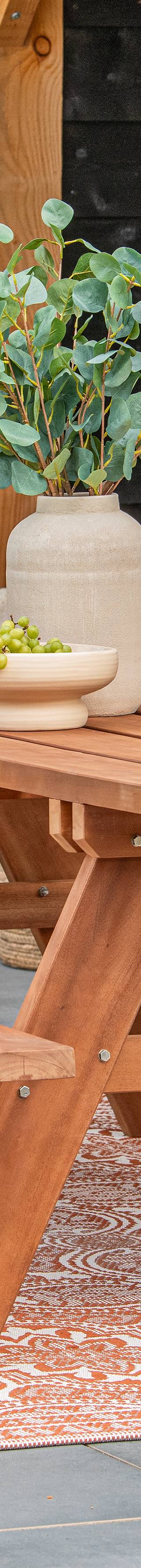 Hardhouten picknicktafel Giant — afbeelding 3