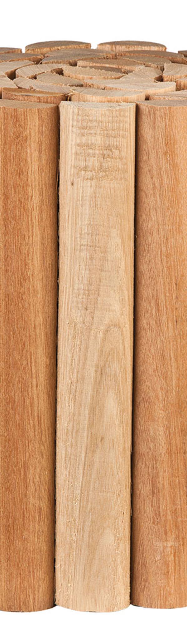 Hardhouten rolborder 30 x 180 cm ½Ø5 cm
