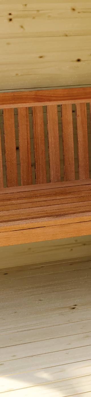 Hardhouten tuinbank Nice — 1