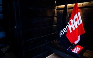Harvia handdoek 70,0 x 140 cm rood — 3
