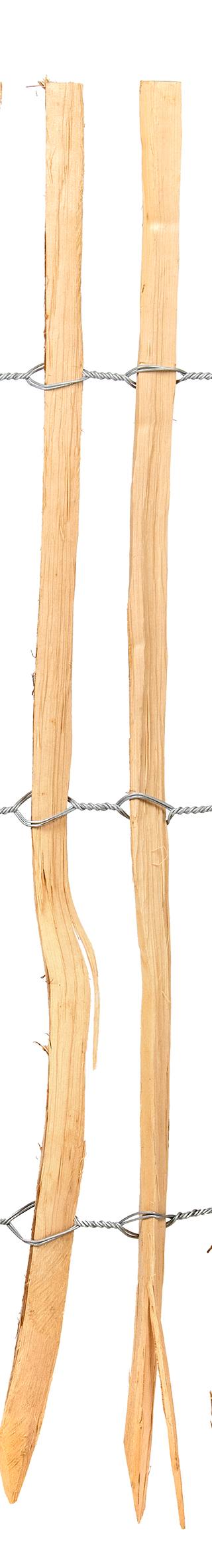 Hazelaarrol, 3 draden, latafstand 4 tot 5 cm L460 x H100 cm — 2