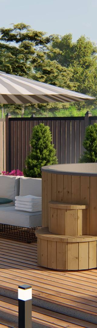 Hottub Deluxe ø200 cm Thermowood — 1