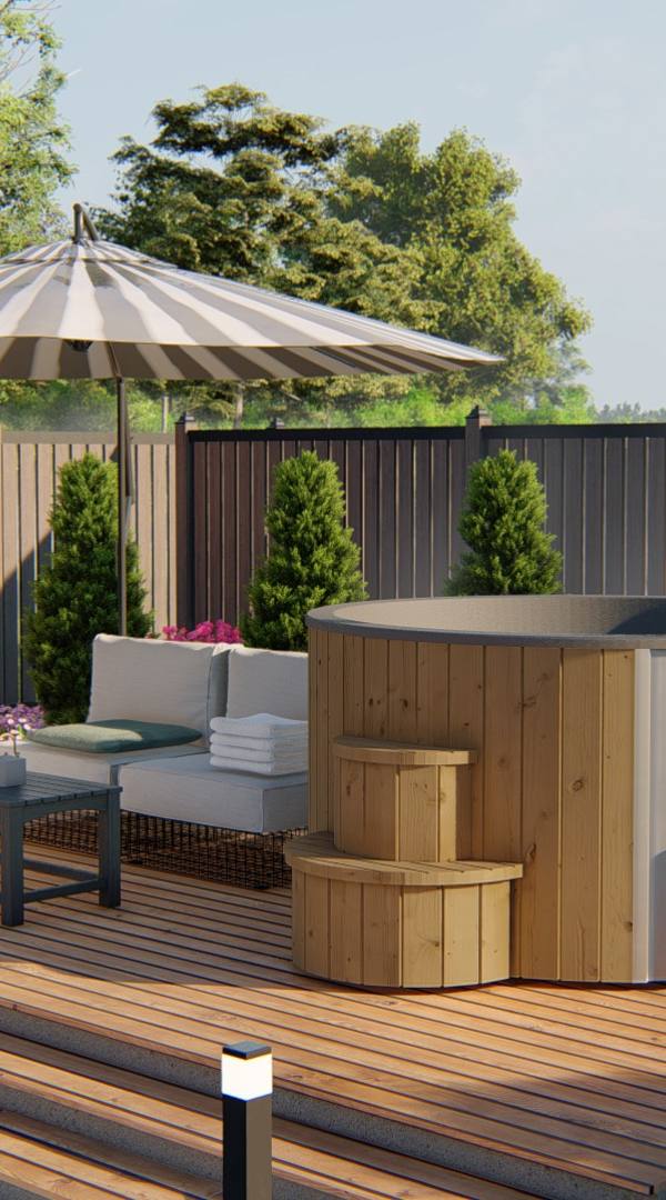 Hottub Deluxe ø200 cm Thermowood