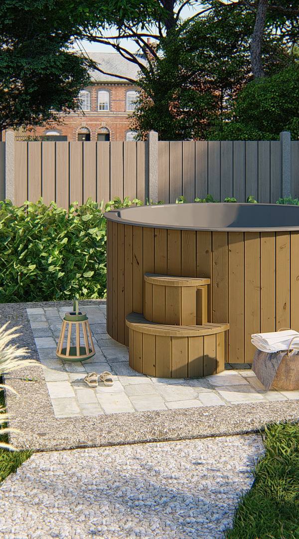 Hottub Deluxe XL ø220 cm Thermowood