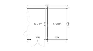Houten garage en carport Flevoland 6,8x5,6m 44mm — 4
