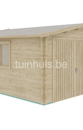 Houten garage Vlissingen 5x5m 44mm — 2