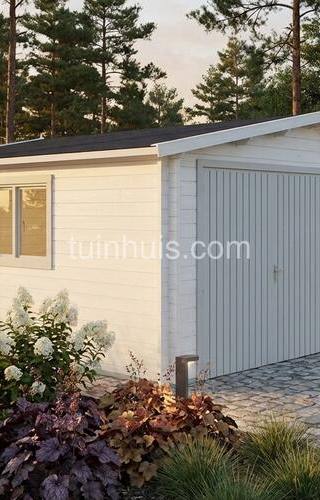 Houten garage Vlissingen 5x5m 44mm — 1