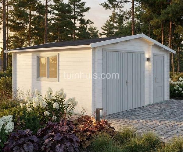 Houten garage Vlissingen 5x5m 44mm