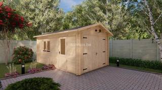 Houten garage Zuid-Holland 3,2x5,2m 44mm — 2
