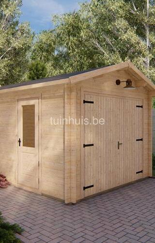 Houten garage Noord-Holland 3,2x5,2m 44mm — 2
