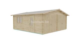 Houten garage Zuid-Holland 6x6m 44mm — 3